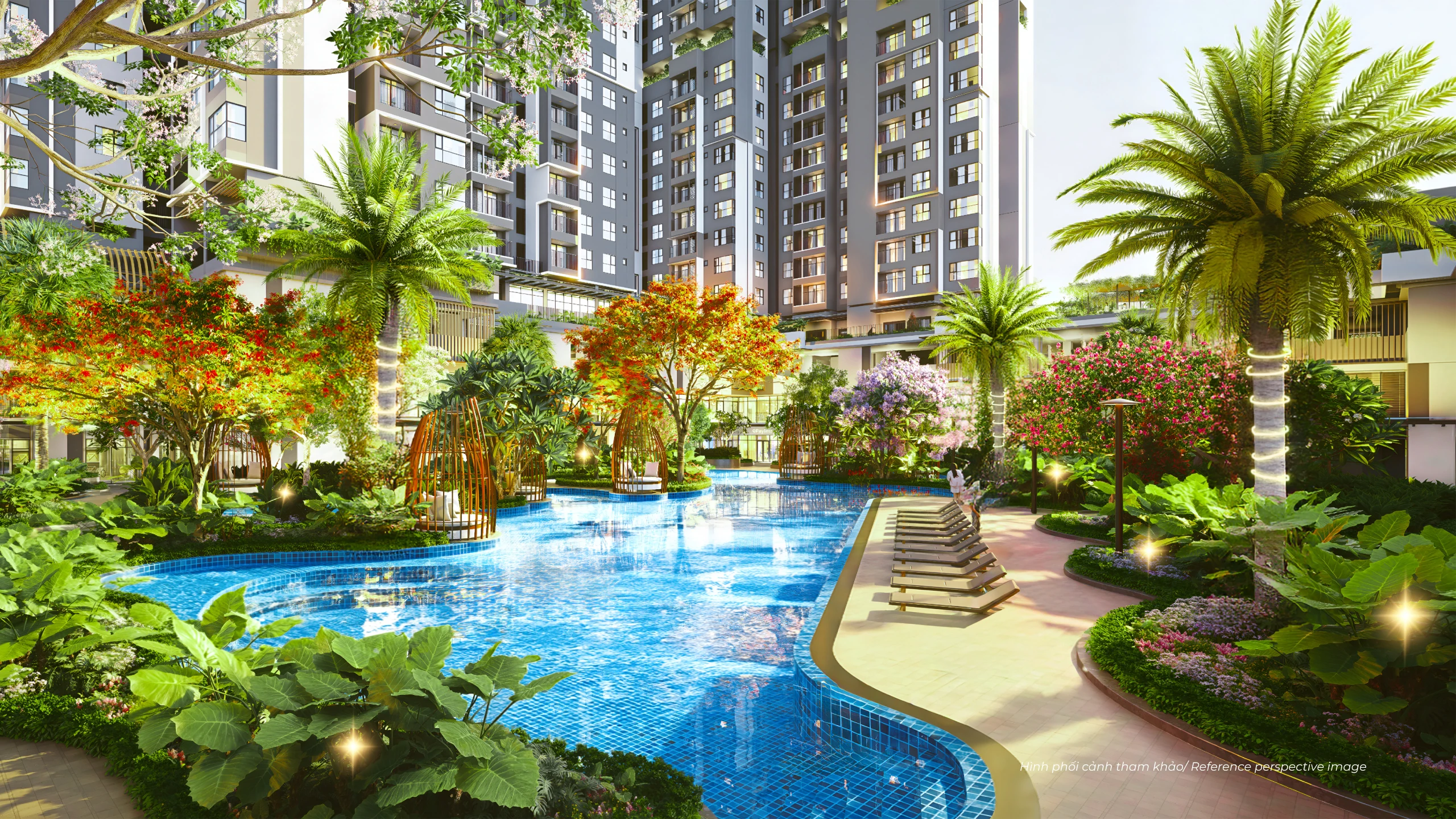 Hình Ảnh Phối Cảnh Hồ Bơi Dự Án Harmonie Phú Mỹ Hưng Bình Dương